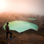 Volcan actif Kelimutu Indonésie