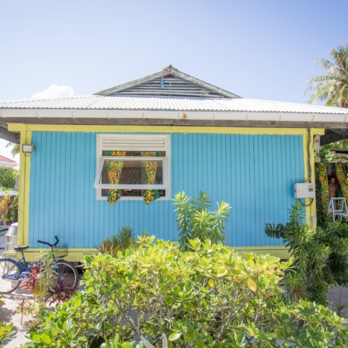 Maison de la Guesthouse sur l'atoll de Tikehau en Polynésie Française