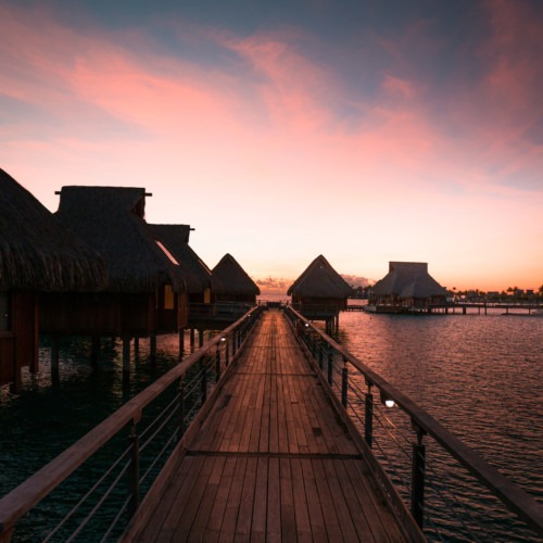 Hotel Conrad (groupe Hilton) à Bora bora Indonésie