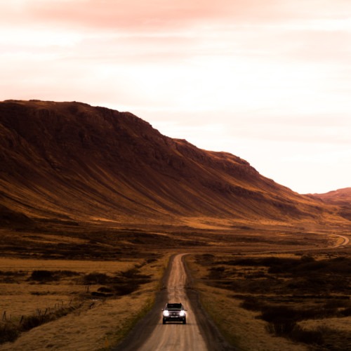 Route au nord de l'islande