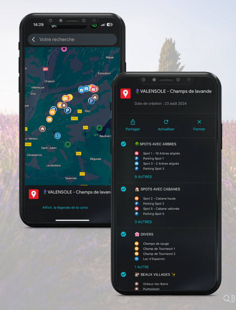 Carte de voyage VALENSOLE 🪻🇫🇷 – Image 2